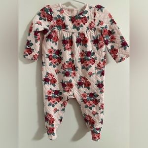Janie and Jack Baby Floral Footed 1 Piece - 6-9 Months